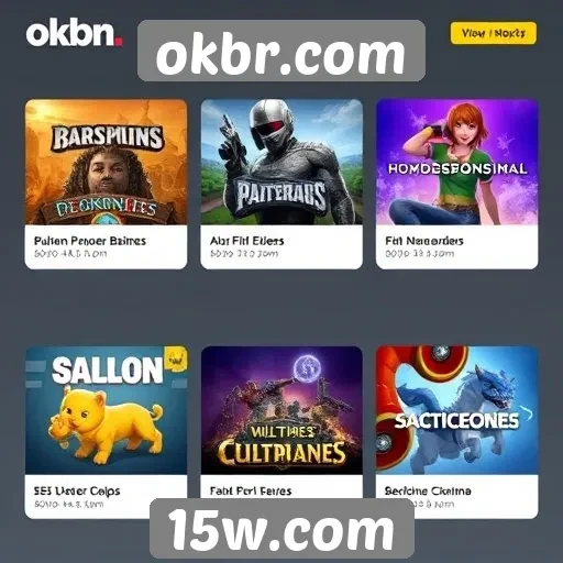 Análise das principais categorias de jogos no okbr.com